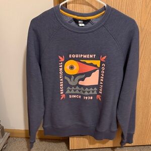 REI Blue Graphic Sweatshirt